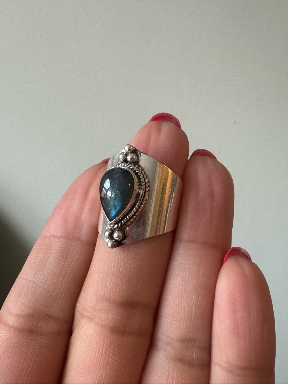 🤩 925 LABRADORITE RING - Picture 4 of 9